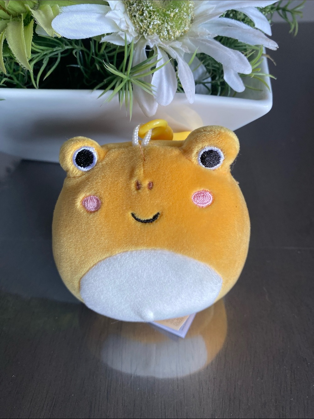 Clip Squishmallow Leigh the Yellow Toad